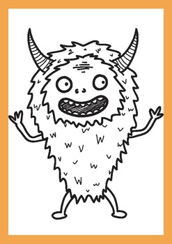 Monsters Coloring Worksheet by Examina | Teachers Pay Teachers