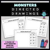 Monsters Directed Drawing Activity Set