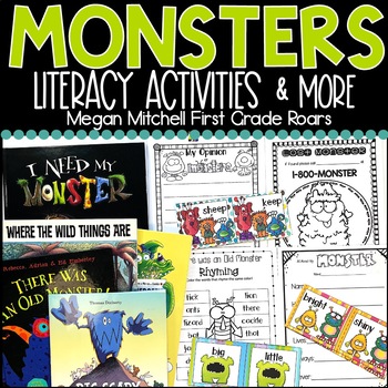 Preview of Monsters I Need my Monster Where the Wild Things Are Book Companion Activities