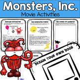 Monsters, Inc. Movie Activities - Science, Art, Writing, Design