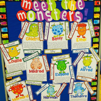 Monsters (Learning About Character Traits) by Jane Loretz | TpT
