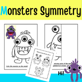 Monsters Lines of Symmetry Drawing Activity, Fun End of th