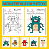 Monsters Lines of Symmetry Drawing Activity | End of The Y