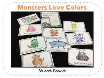 Monsters Love Colors Book Companion by The Picture Book Cafe | TpT