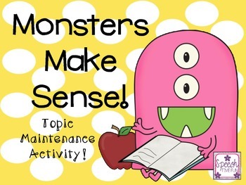 Preview of Monsters Make Sense Topic Maintenance