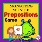 Monsters Munch!  Speech Therapy Prepositions Game