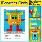 Monster Color by Addition & Subtraction Facts – Math Morning Work