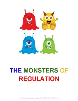 Preview of Monsters Self Regulation Social Story