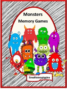 Monster Memory Game, Worksheet, Education.com