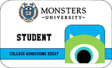 Monsters University College Admissions Essay