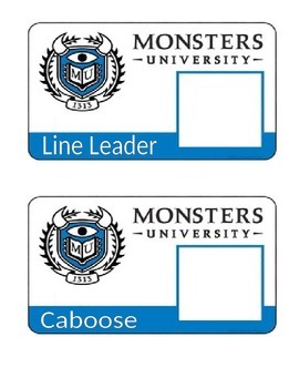 Preview of Monsters University Theme Classroom Job Posters