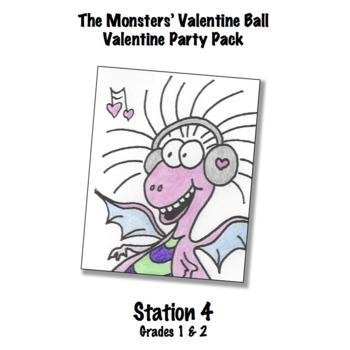 Preview of Monsters' Valentine Ball - Station 4 Make-a-Monster Story Time