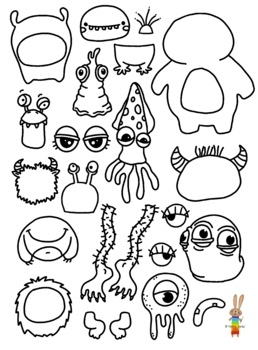 Monsters in Mason Jars - Elementary Art Lesson Bundle by Kerry Daley