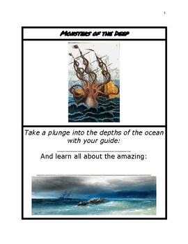 Preview of Monsters of the Deep Research Project