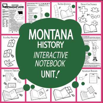 Preview of Montana History Unit + AUDIO – ALL Montana State Study Content Included