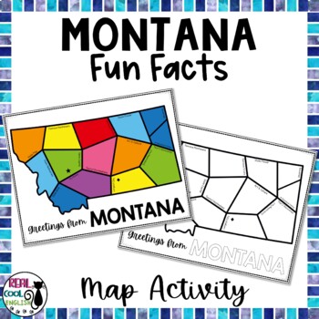 Preview of Montana Map Activity | Fun State Facts