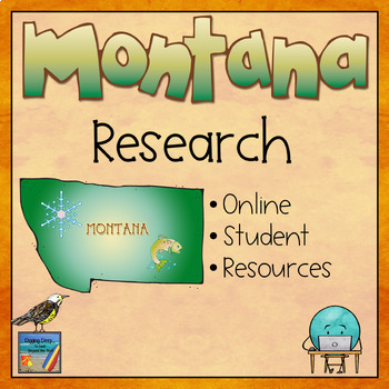 Preview of Montana Padlet - A Student Webpage & Research Activity