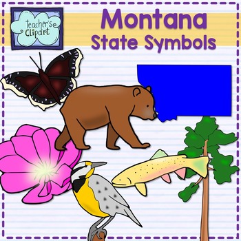 Montana state symbols clipart by Teacher's Clipart | TPT