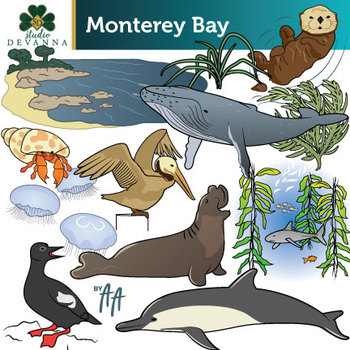 Preview of Monterey Bay Clip Art