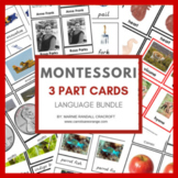 Montessori Language 3 Part Card Bundle - 48 Sets with Life