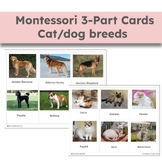 Montessori 3-Part Cards: Dog/Cat Breeds Set