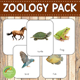 Montessori 3 Part Cards Zoology Pack