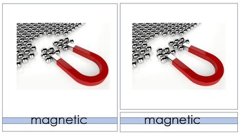 Preview of Montessori 3 Part Nomenclature Cards - Magnetic/Non-magnetic