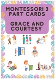 Montessori Three Part cards- Grace and Courtesy