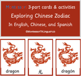 Montessori 3-part cards and activities - Chinese Zodiac