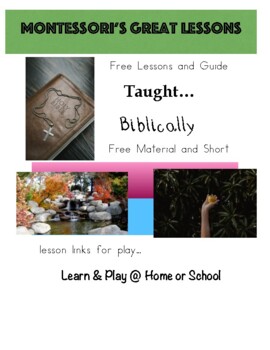 Preview of Montessori 5 Great Lessons: Taught Biblically