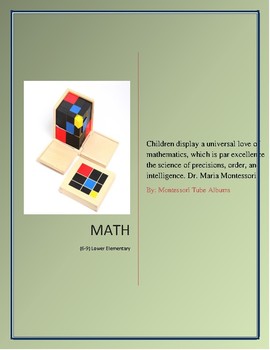 Preview of Montessori 6-9 Math Album