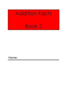 Preview of Montessori Addition Facts Book 2