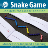 Montessori Math Addition Snake Game Booklets for Addition 
