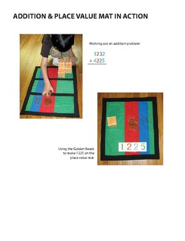 Montessori Addition And Place Value Mats For Golden Bead Material