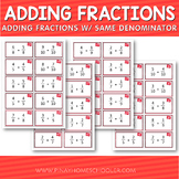 Montessori Adding Fractions with Same Denominator Cards