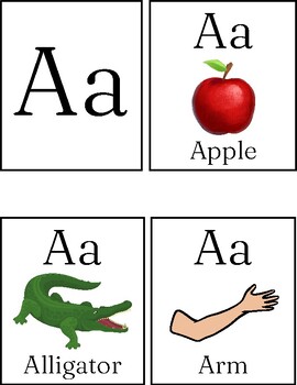 Preview of Montessori Alphabet / Body Part / Animal / Food Cards