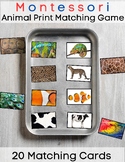 Montessori Animal Print Match Game | 20 Cards