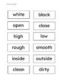 Montessori Antonyms 1