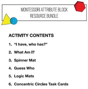 Montessori Attribute Block Bundle