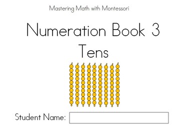Preview of Montessori Bead Bar Book 3 - Tens
