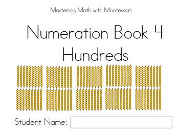 Preview of Montessori Bead Bar Book 4 - Hundreds