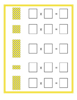 Multiplication Bead Bar Layout Box: Individual Beads (Nylon) I The  Montessori Room