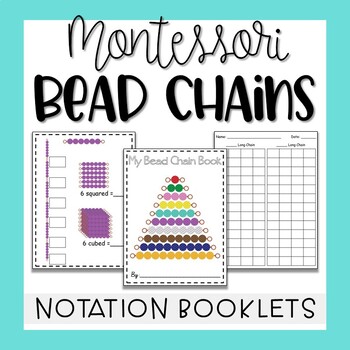Preview of Montessori Bead Chains - Book & Notation Paper