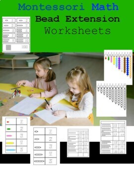 Preview of Montessori Bead Work: Math Extension Worksheets