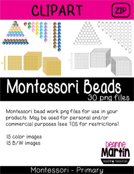 Preview of Montessori Beads Clipart