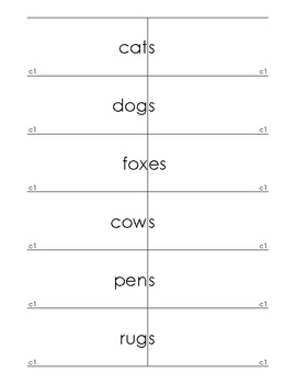 Preview of Montessori Beginning Word Study ~ Suffixes