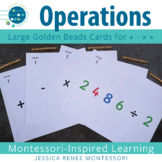 Montessori Math Golden Bead Operations, Base Ten Blocks, R