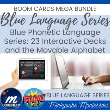 Preview of Montessori Blue Language Series 1-23: Level 1: Movable Alphabet Montessori BOOM