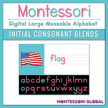 Preview of Montessori Blue Reading Series | Moveable Alphabet | Initial Consonant Blends