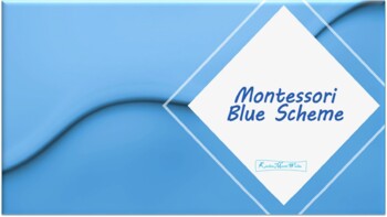 Preview of Montessori Blue Scheme - Interactive PowerPoint Activity!